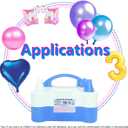 Electric Balloon Pump, Portable 2 Modes Balloon Blower Machine with 14 Balloon Arch Kits, Air Pump for Balloon, Balloon Inflator for Party Decoration