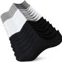 wernies Low/ No Show/ Short Socks Women Thin Non Slip Invisible Loafer Ankle Low Cut Socks 8 pairs mix of color, size 11-14