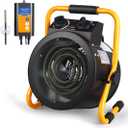 Greenhouse Heater with Thermostat, 1500W Portable Outdoor Heaters for Patio, Greenhouse, Winter Plants, Grow Tent, Flower Room