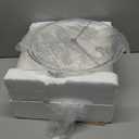 USumkky 24 inch Vintage Ceramic Table Lamp with 5FT Cord - Single Farmhouse Rustic Bedside Lamp with Natural Textured Finish, Nightstand Lamps for Living Room, Bedroom, End Table Beige