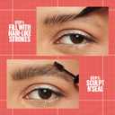 Maybelline Build-A-Brow 2-in-1 Brow Pen and Sealing Eyebrow Gel, Eyebrow Makeup for Real-Looking, Fuller Brows, Ash Brown, 1 Count