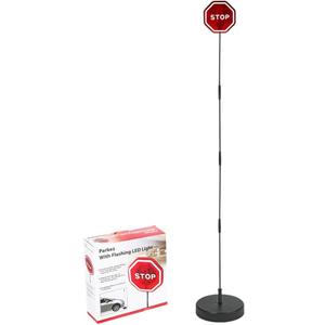 LED Light Parking Stop Sign,Smart Parking LED Garage Flashing Warning Stop Sign, Parking Assist LED Stop Sign Parking Assistant with Flashing Signal for Garage