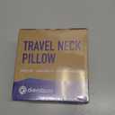 Neck Pillow Airplane, CertiPUR-US BASF Memory Foam Travel Pillows with Comfortable Breathable Cover, Ergonomic Design Compact Airplane Pillow for Flight Headrest Sleep, Portable Plane Accessories (Black)