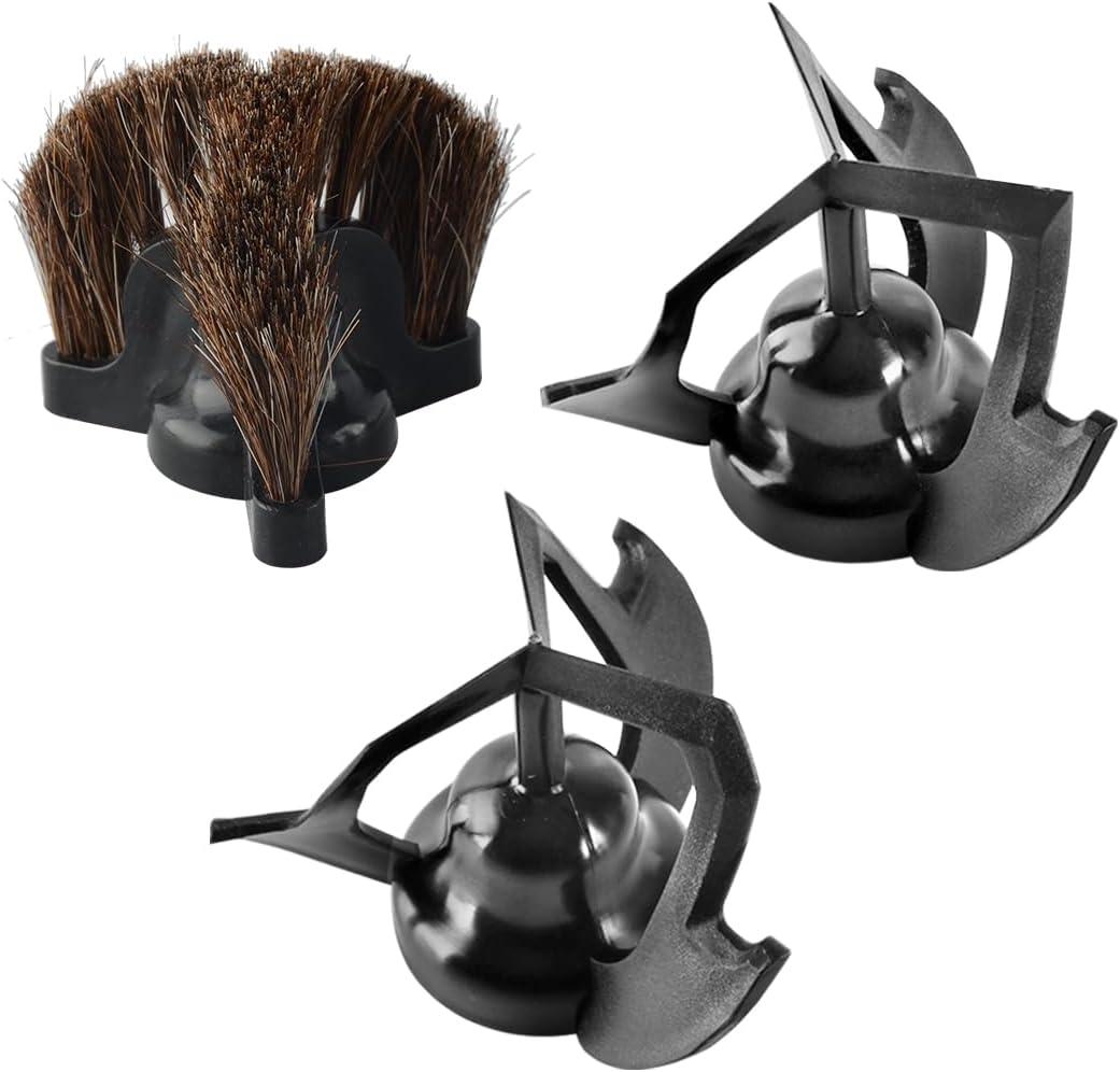 Coffee Cleaning Brush Tools Replacement Pack of 3pcs Espresso Machine 58mm Portafilter Basket Cleaning Brush Tool Compatible for RODJET BAR/QuinSpin/CAFEMASY Automatic Portafilter Cleaner Machine