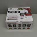 Stainless Steel Slicer Shredder Attachments for KitchenAid Stand Mixers, Vegetable Shredder, Cheese Grater, Salad Maker, Food Slicers Chopper Grinding Powder Accessories with Detachable 5 Blades