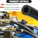 3/8 Inch (10mm) ID Fuel Line Hose 10FT NBR Rubber Push Lock Hose High Pressure 300PSI for Automotive Fuel Systems Engines