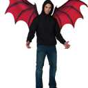 California Costumes, Mechanical Opening Wings, 6 Feet Span (Red/Black)
