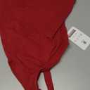 SUUKSESS Women Sexy Square Neck Thong Bodysuit Backless Cami Bodysuit Top (Medium, Red)