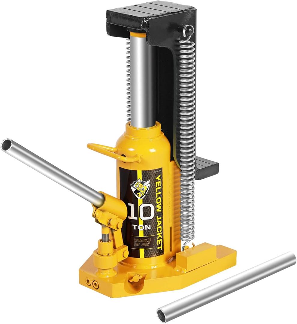 YELLOW JACKET Toe Jack 5 Ton Toe/Mquina hidrulica de 10 toneladas de capacidad superior Jack Lift,Air Hydraulic Claw Jack para reparacin de automviles,Maquinaria,Equipo de la industria