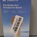 JISULIFE Handheld Portable Turbo Fan [16H Max Cooling Time], 4000mAh USB Rechargeable Personal Battery Operated Mini Small Pocket Fan with 5 Speeds for Travel/Outdoor/Vacation/Concerts - Brown