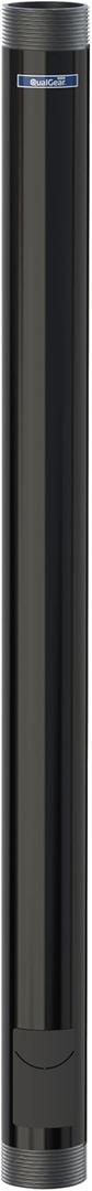 QualGear QG-PRO-PM-2FT-B Pro-AV 1.5" Npt Threaded Pipe, 2' Length Projector Accessory , Black