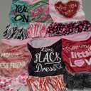 Clysee 6 Pack Girl Dog Clothes Pet Dress Shirt Female Cute Dog Sundress Puppy Christmas Apparel Clothes Outfits with Ruffles for Pets Cats(Small)