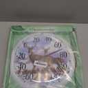 Springfield Indoor Outdoor Thermometer, Wireless Outdoor Thermometer with Large Numbers for Patio, Pool, and Indoor Areas, 13.25-Inch, Winter Deer