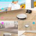 Lefant M210 Pro Robot Vacuum with 2200 Pa Powerful Suction, 6 Cleaning Modes, 120 Mins Runtime, Quiet, Self-Charging, Voice Control, Ideal for Pet Hair and Hard Floor, White