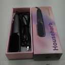 Hair Straightener Brush for Women, 2-in-1 Hot Comb & Straightening Brush with 9 Temperature Settings, Up to 450 for Frizz-Free, Smooth Hair  Perfect for Home, Office & Travel (Gray)