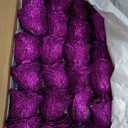 Waipfaru Glitter Roses Bouquet, DIY Fake Flowers Bouquet, Birthday Gifts for Women Mom, 24 Pcs Purple Rose for Wife Girlfriend Valentines, Mothers Day, Anniversary, Graduation