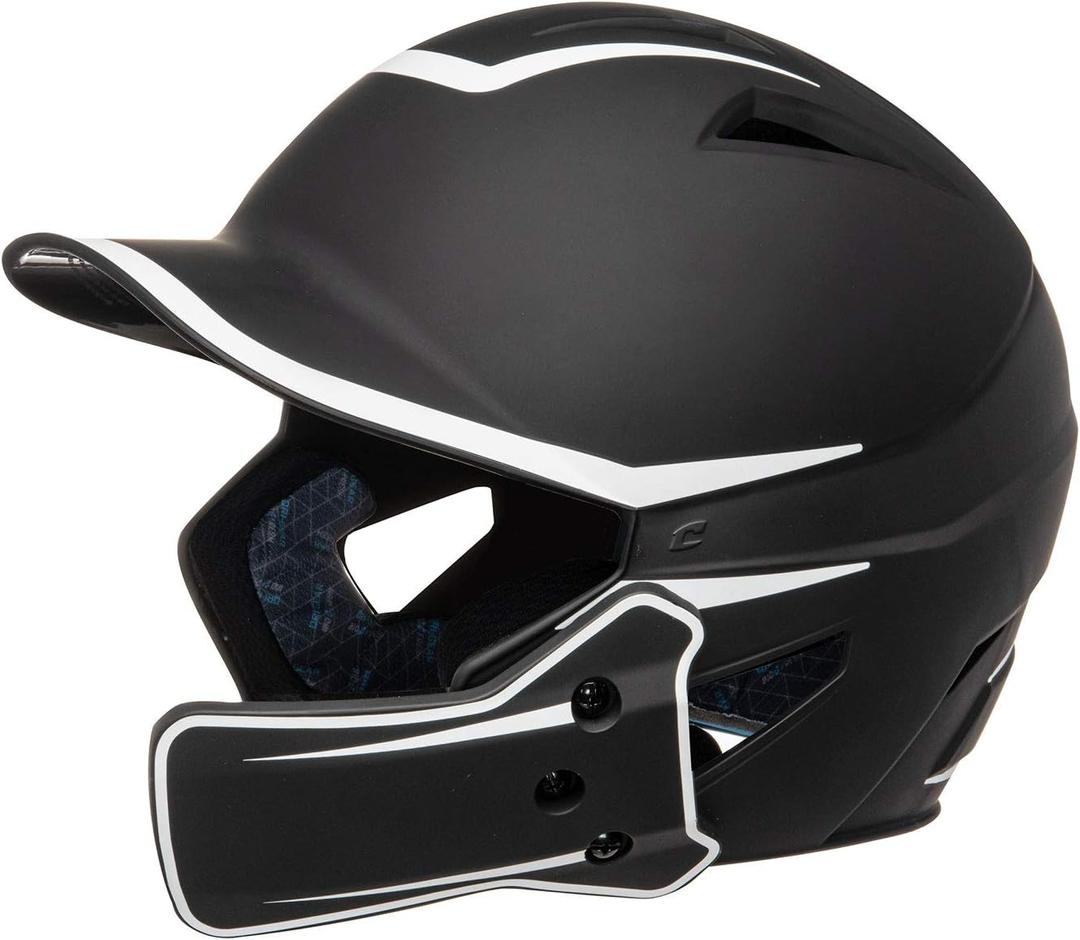 Champro HX Legend Plus Batting Helmet (Large, Black, White)