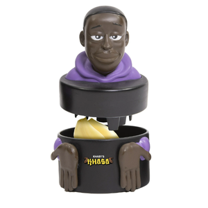 Khaby Lame Garlic Press Kitchen Crusher Mincer, Easy to Use Twister, Black