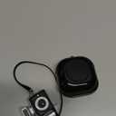 ZOSTLAND Black Cute PC Earphone Case,with Hooks Compatible for Samsung Galaxy Buds 2 Pro Live FE Case (Camera)