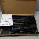 Shoe Rack - 5 Tier Shoe Organizer Storage Rack with Metal Tubes, Sturdy Shoe Rack Shelf, Stackable Shoe Shelves for Closet,Entryway,Dorm,Garage,Corridor, (Black, 33.8" W - 5 Tier)