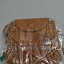 MakeMeChic Women's Faux Suede Crossbody Bag Flap Fringe Shoulder Handbag Small Phone Bags (Brown)