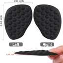 2 x Metatarsal Pads for Women's High Heel Shoes (Black + Biege + Clear - 3 Pairs)
