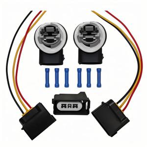 Turn Signal Socket Brake Light Socket & Connector Wiring Pigtail Harness Kit Fit for F-ord F-150 L-incoln MKX M-ercury Mariner 2003-2024(Replace 2U5Z-13411-DA, 2U5Z13411DA, 645-125)
