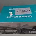 Ceiling Fans with Lights and Remote/APP Control, 33 Inch Low Profile Flush Mount Ceiling Fan with 3 Colors Dimmable LED, Reversible 6 Speeds DC Motor for Outdoor Patio, Kids Room, Bedroom White