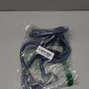 Rope Dog Leash with Two Handles, 6 Foot Heavy Duty Dog Leash with Aviation Aluminum Auto Locking Carabiner, Strong Nylon Pet Lead for Small, Medium, Large Dogs (Navy Blue, 6FT-Two Handle)