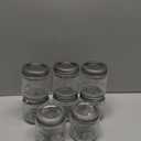 Mason Jars 8 oz - Vintage Small Glass Mason Jars with Silver Metal Lids, Regular Mouth Canning Jars, Safe For Storage, Canning, Pickling, Preserving, Fermenting, DIY Crafts & Decor (8Pack)