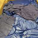 Realspring Inflatable Bean Bag Chairs Outdoor Blow up Camping Chairs Inflatable Lazy Sofa Folding Portable Bean Bag Loungers Couch for Movie Night(Blue,6 Pcs)