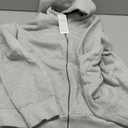 Trendy Queen Women's Full Zip Up Hoodie - Fitted Long Sleeve Sweatshirts for Fall and Winter (X-Large, Grey)