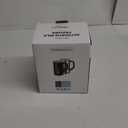 Secura  , Electric Milk Steamer Stainless Steel, 8.4oz/250ml Automatic Hot and Cold Foam Maker and Milk Warmer for Latte, Macchiato (Black) (8.4oz, Black)