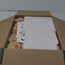 16 oz 20-Pack Glass Cups with Lids and Straws + DIY Stickers, Reusable Tumblers Beer Can Drinking Glasses with Bamboo Lids and Straws, Cute Glass Coffee Cups with Lids for Iced & Hot Drinks