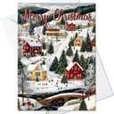 Maryland Christmas Scenery Greeting Cards - Cards with Envelopes - (Set of 10) Large 5.8 x 8.3 inch Folded Card Blank Note Cards Holiday Xmas 8 (Maryland, Pack of 10)