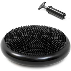 Trademark Innovations PVC Fitness and Balance Discs (1, Black)