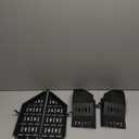 Front Door Storage Box for Jeep Wrangler JL JLU 4XE (2018-2025) & Gladiator JT (2020-2025) Accessories, 2PCS Metal Door Pockets Organizer Fits Manual Seats (Black)