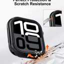 2 x TPU Protective Case for Apple Watch Series 10/11 46mm Case, Lightweight, Soft Skin-Friendly, for Daily & Sports Use [No Screen Protector] Black