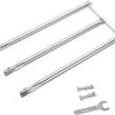Hisencn 7508 Grill Burner Tube for Weber Genesis Silver B & C, Gold B & C, Weber Spirit 300, Spirit E310 E320 (with Side Control Knobs), Spirit 700 Weber 900 Burner Tube Set, 28 1/8 inches