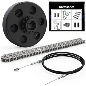 Go Kart Clutch & Throttle Cable Kit for Predator 212cc GX160 GX200 6.5HP, 3/4" Bore 12T Centrifugal Clutch with #35 Chain & 71" Throttle Cable for Go Cart Kart Minibike