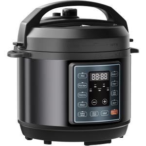 NEWBULIG 10-In-1 Electric Pressure Cooker, 3 Quart Multi Cooker for Rice, Stew and Steam, Small Programmable Stainless Steel Pot with Slow Cook Function and Ceramic Inner Pot