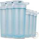 ShakerZoo-6 Pack-Protein Shaker Bottles for Protein Mixes, Shaker Cups for Protein Shakes, 3 pcs 24 ounce and 3 pcs 20 ounce 