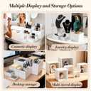 6 Pcs Buffet Risers with Mini Sign and Maker, Food Risers Display Stands for Buffet Table Party Catering Dessert Jewelry Collectibles, Nesting Cube Boxes with Hollow Bottoms (8",7",6",5",4",3")
