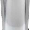 KALLORY Square 8L Stainless Steel Trash Can Lidless Metal Garbage Container for Home Kitchen Office Waste Bin
