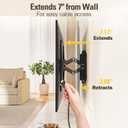 Mounting Dream UL Listed Advanced Tilt TV Wall Mount for Most 42-90 Inch TVs, TV Bracket with Full Tilt Extension up to 7", Fits 16", 18", 24" Studs, Max VESA 600x400mm and 120LBS MD2104