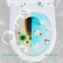 2 x Toilet Bowl Cleaner Powder - Self-Activating Toilet Cleaner for Stubborn Stains & Limescale, Deep Cleaning Foam with Jasmine Fragrance, Safe Toilet Cleaning Supplies (4 Packs  3 oz)