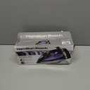 Hamilton Beach Steam Iron for Clothes & Garment Steamer with Smooth Press Stainless Steel Soleplate, 1200 Watts, 8 Retractable Cord, Black (14214)