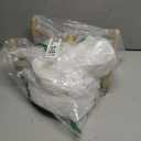 Ceramic 1.2 Cup Raised Slow Feeder Dog Bowl Set, Elevated 6.1inch Bowl and 7.3inch Puzzle Slow Food Dish with Wooden Stand for Medium and Small Dog, Anti-Gulping (2 x Beige+ Stand)