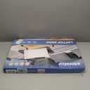 Slendor Lap Desk with Cup Holder, Foldable Laptop Table for Bed, Portable Bed Desk for Laptop and Writing, Computer Tray with Tablet Slot, Notebook Stand Reading Holder for Couch Sofa Floor, Blue