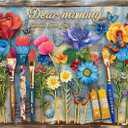 Flower Puzzles for Adults 1000 Pieces, Mothers Day Colorful Flowers Jigsaw Puzzle, Challenging Floral Art Painting Puzzles as Home Decor